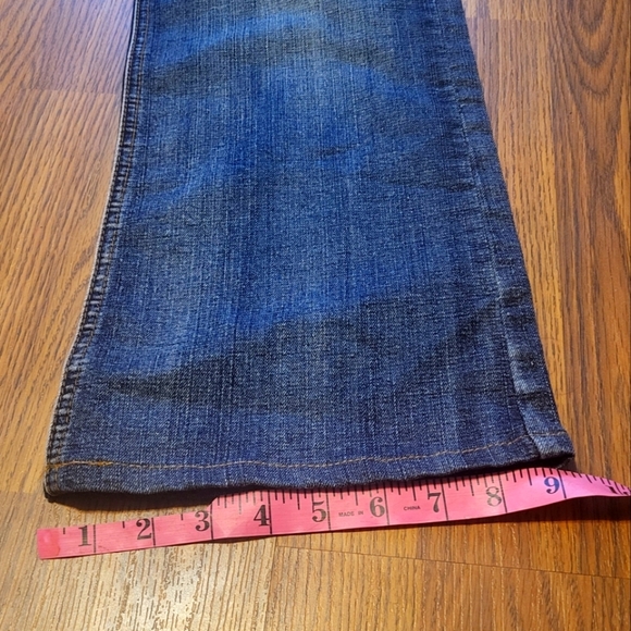 Mens colours of the world Jeans size 32x27 dark wash wide boot - Picture 3 of 8